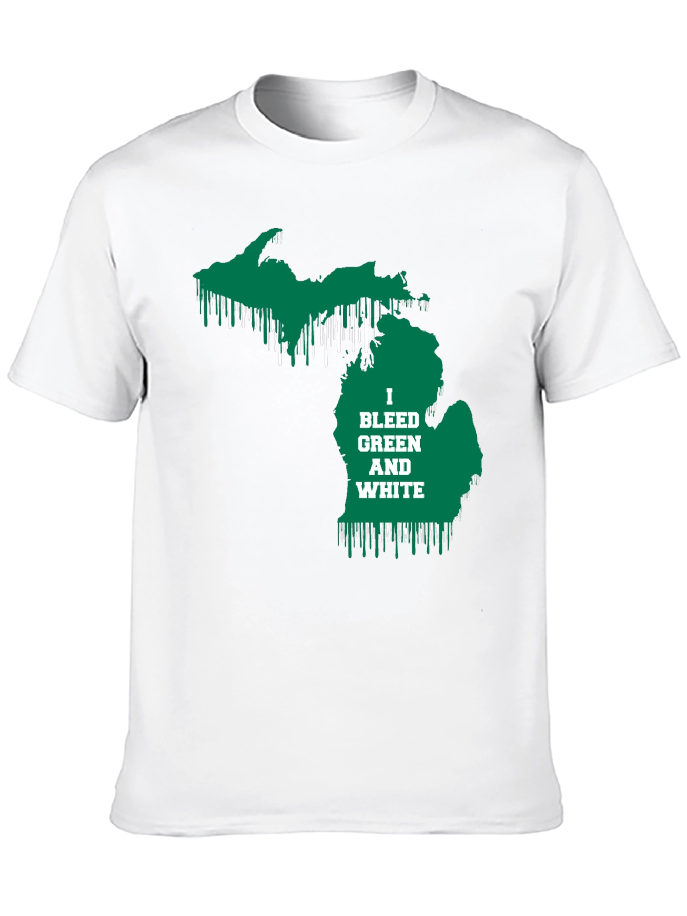 Michigan Pride T-Shirt - Bleed Green & White!