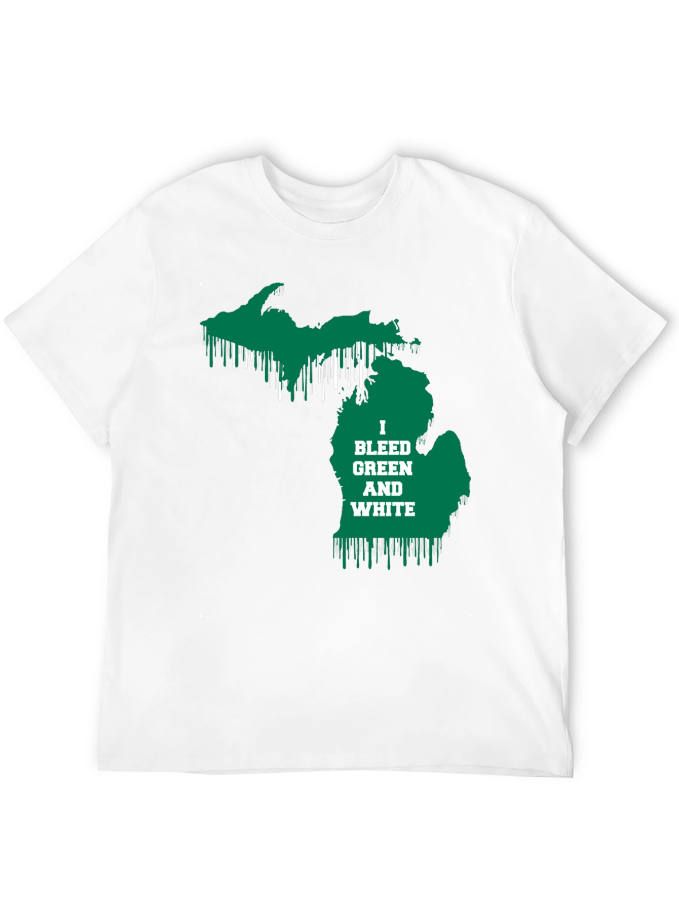 Michigan Pride T-Shirt - Bleed Green & White!