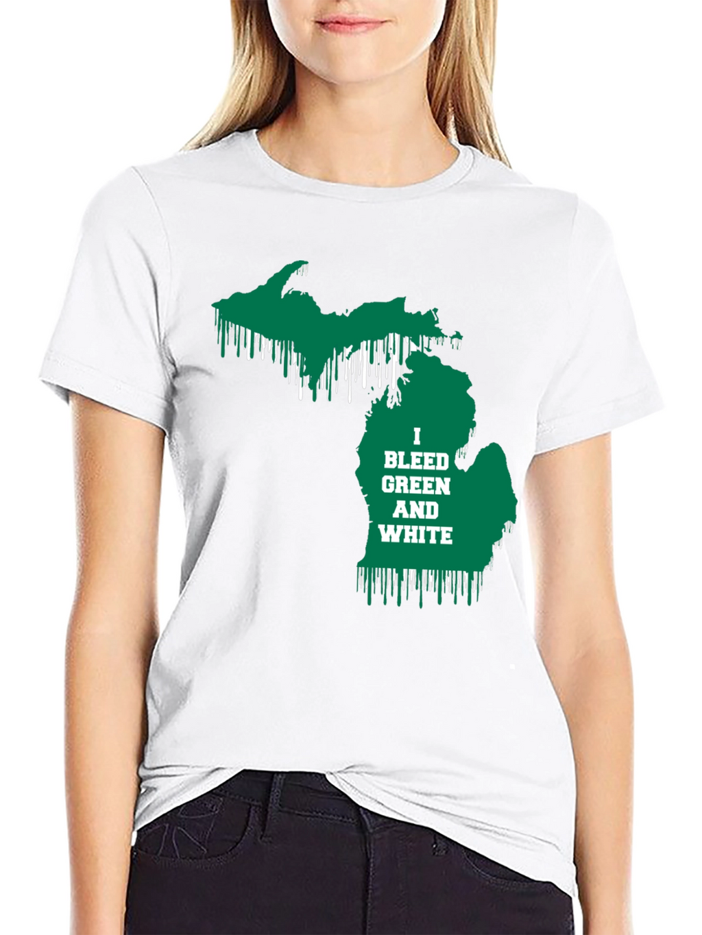 Michigan Pride T-Shirt - Bleed Green & White!