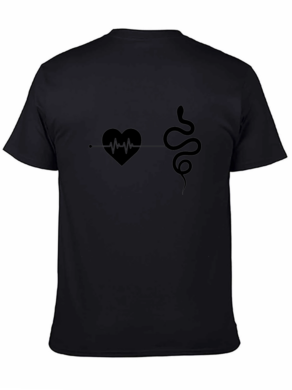 Heart & Snake Graphic Print Tee