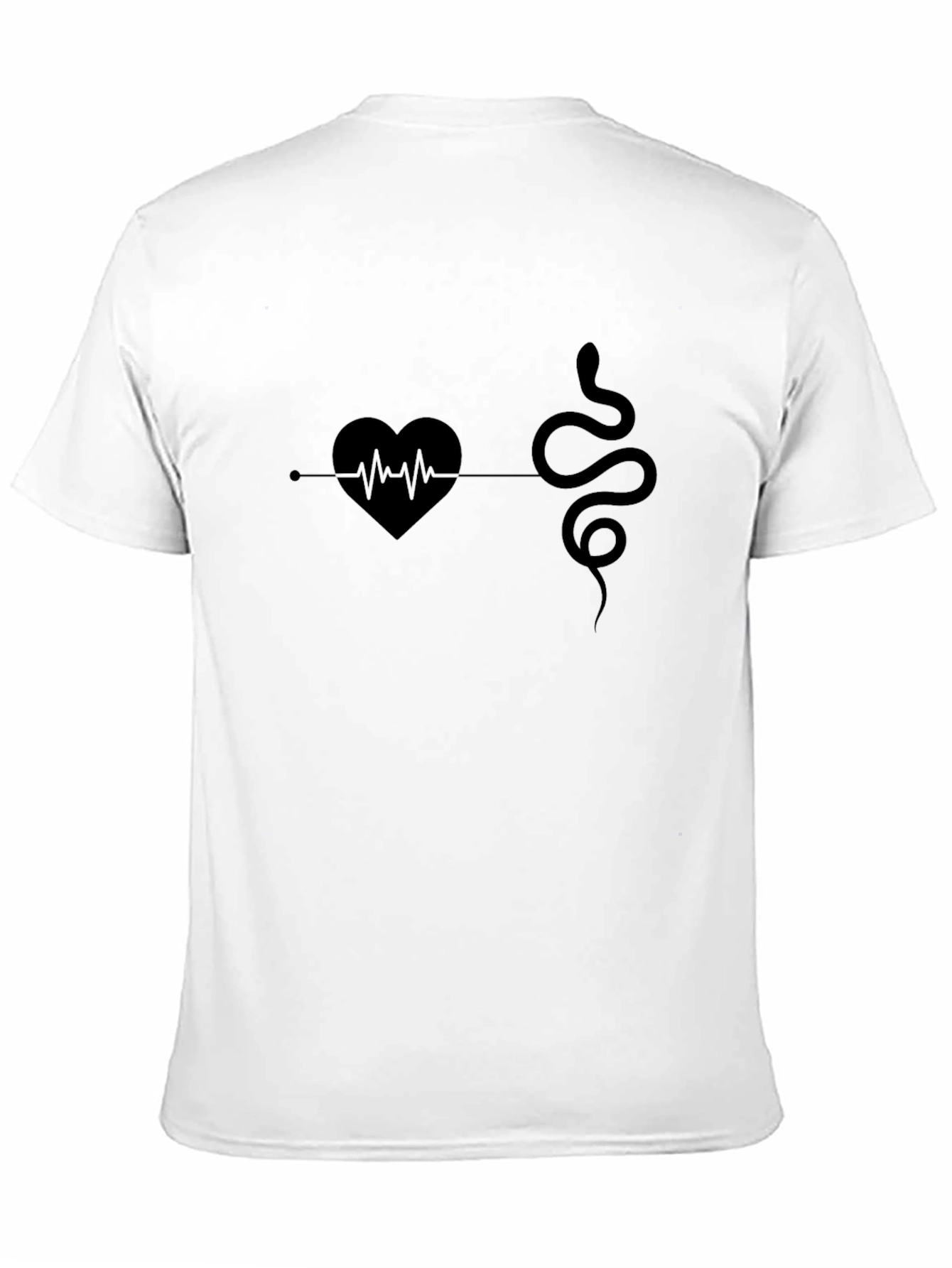 Heart & Snake Graphic Print Tee