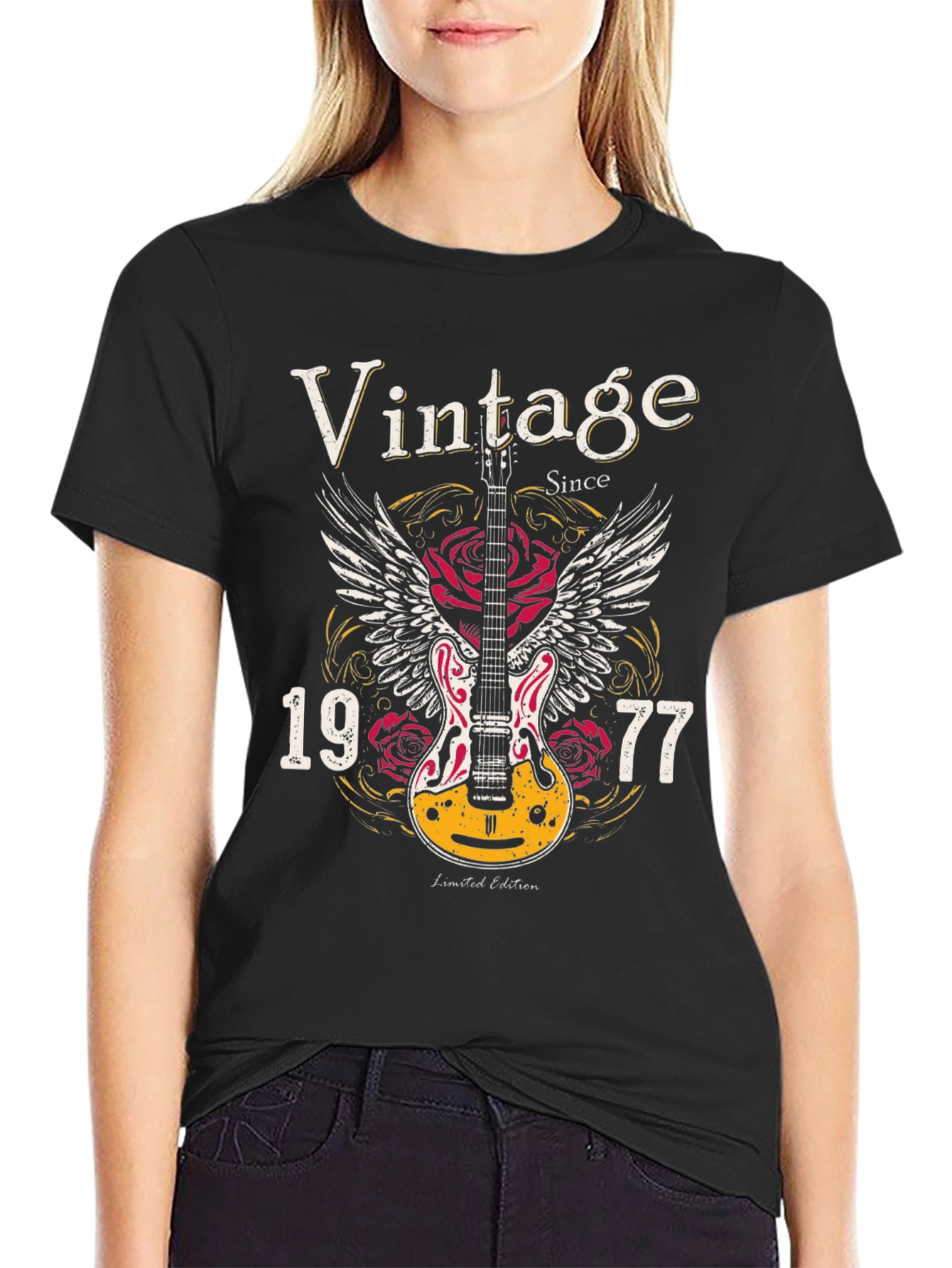 Vintage 1977 Guitar Graphic Tee
