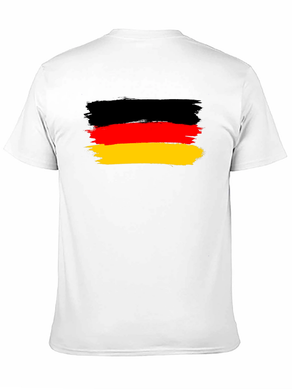 Germany Flag T-Shirt: Black Cotton Blend Tee