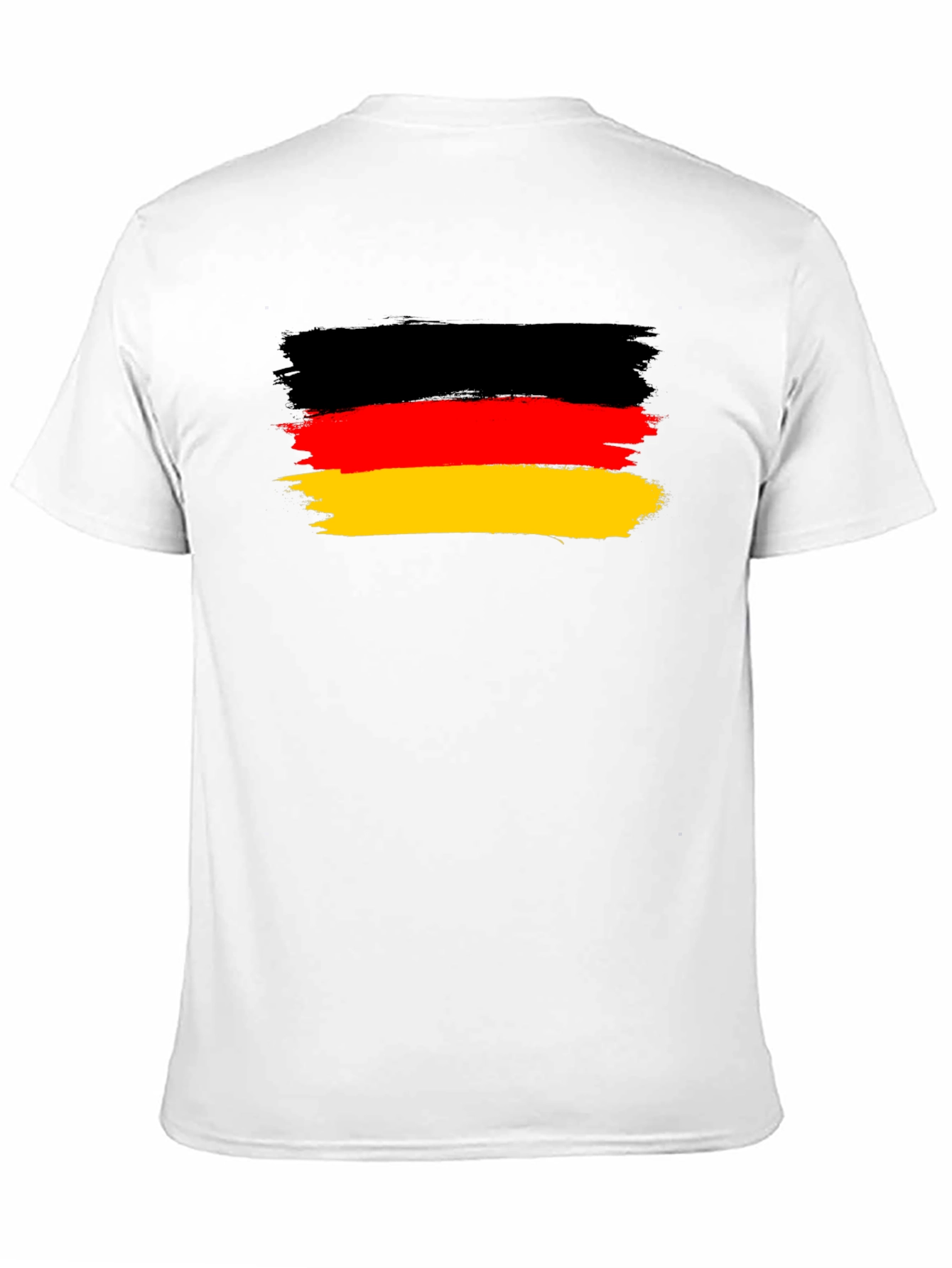 Germany Flag T-Shirt: Black Cotton Blend Tee