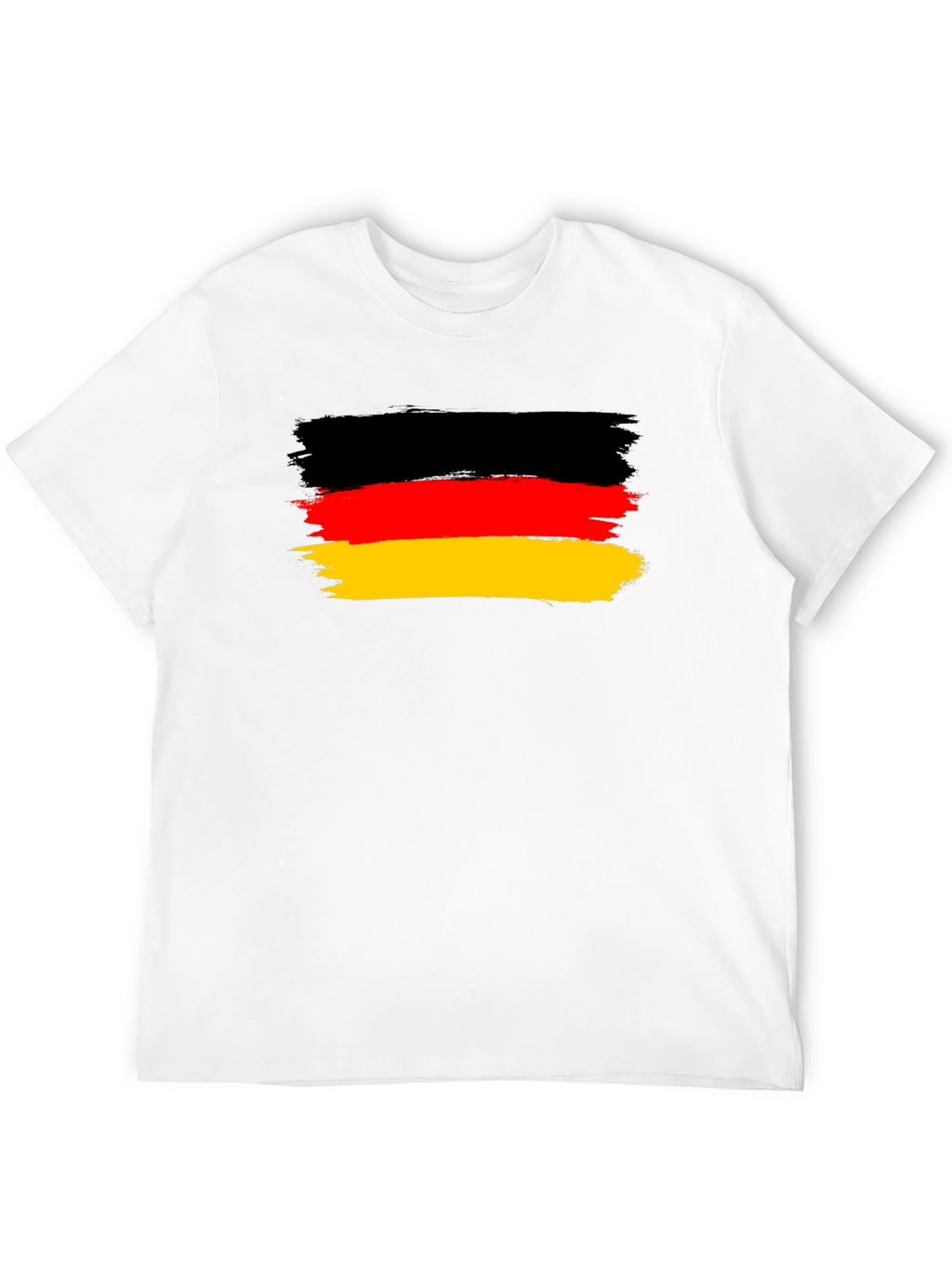 Germany Flag T-Shirt: Black Cotton Blend Tee