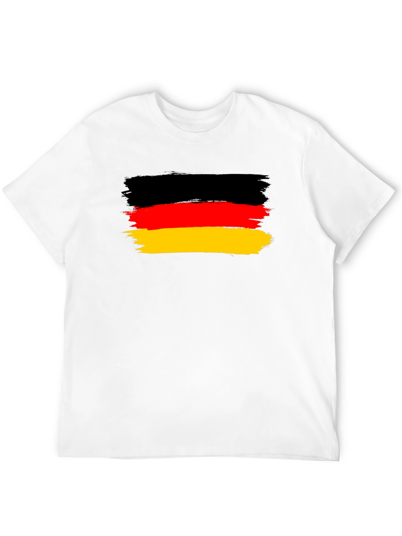 Germany Flag T-Shirt: Black Cotton Blend Tee