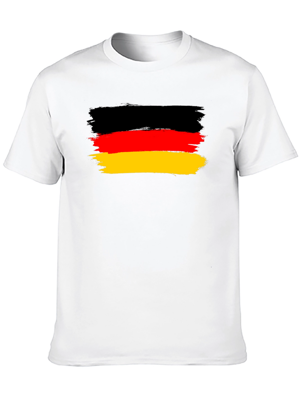 Germany Flag T-Shirt: Black Cotton Blend Tee