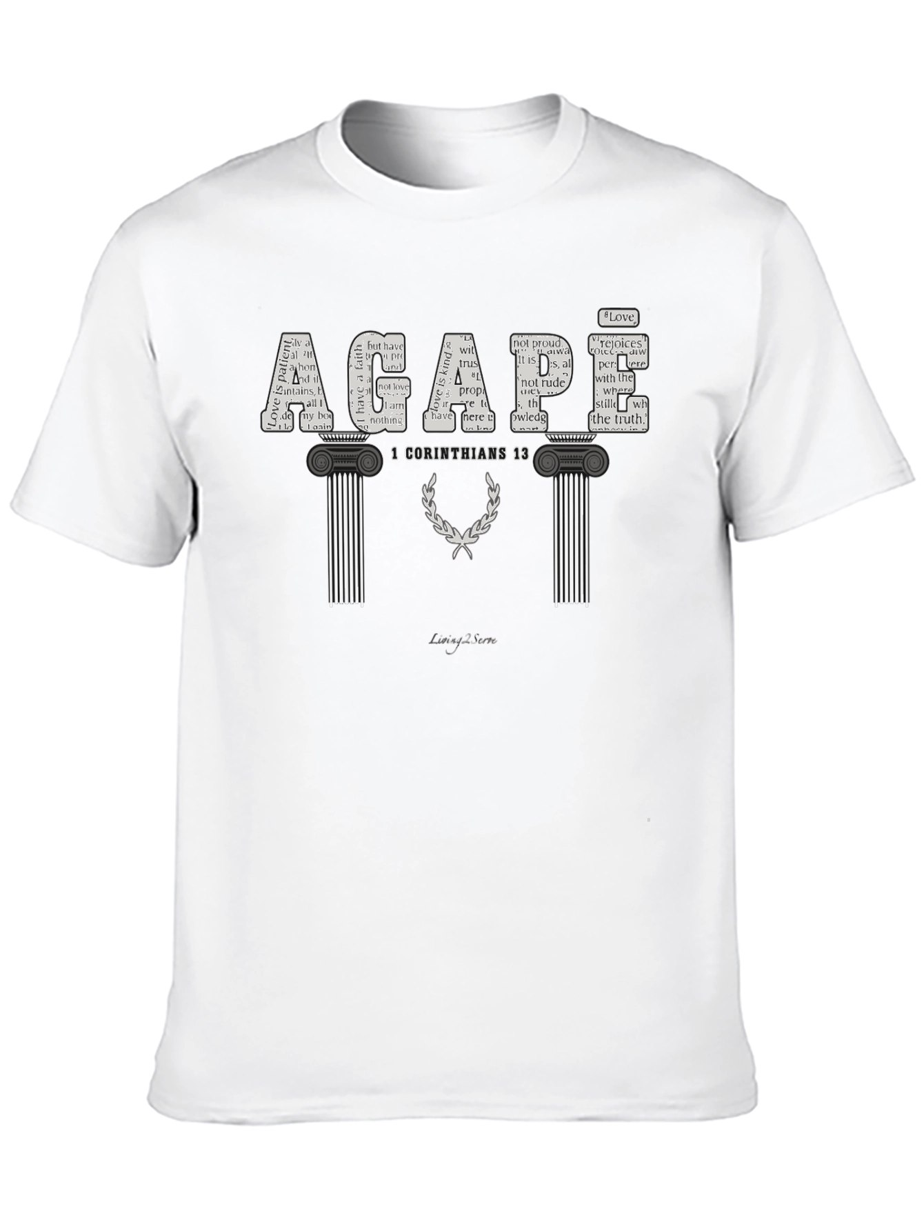 Agape 1 Corinthians 13 Graphic T-Shirt