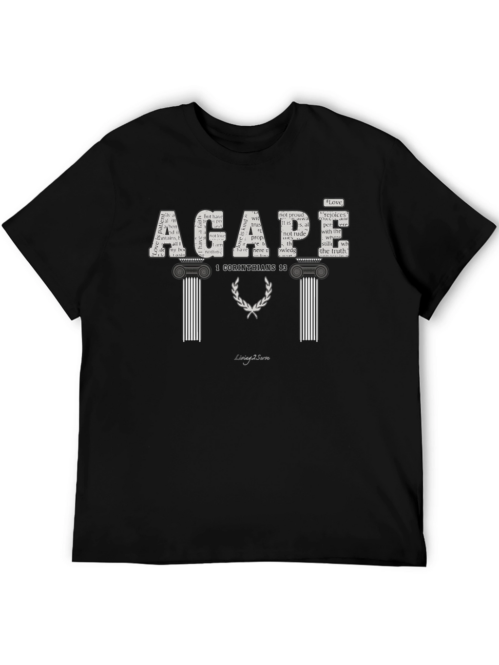 Agape 1 Corinthians 13 Graphic T-Shirt