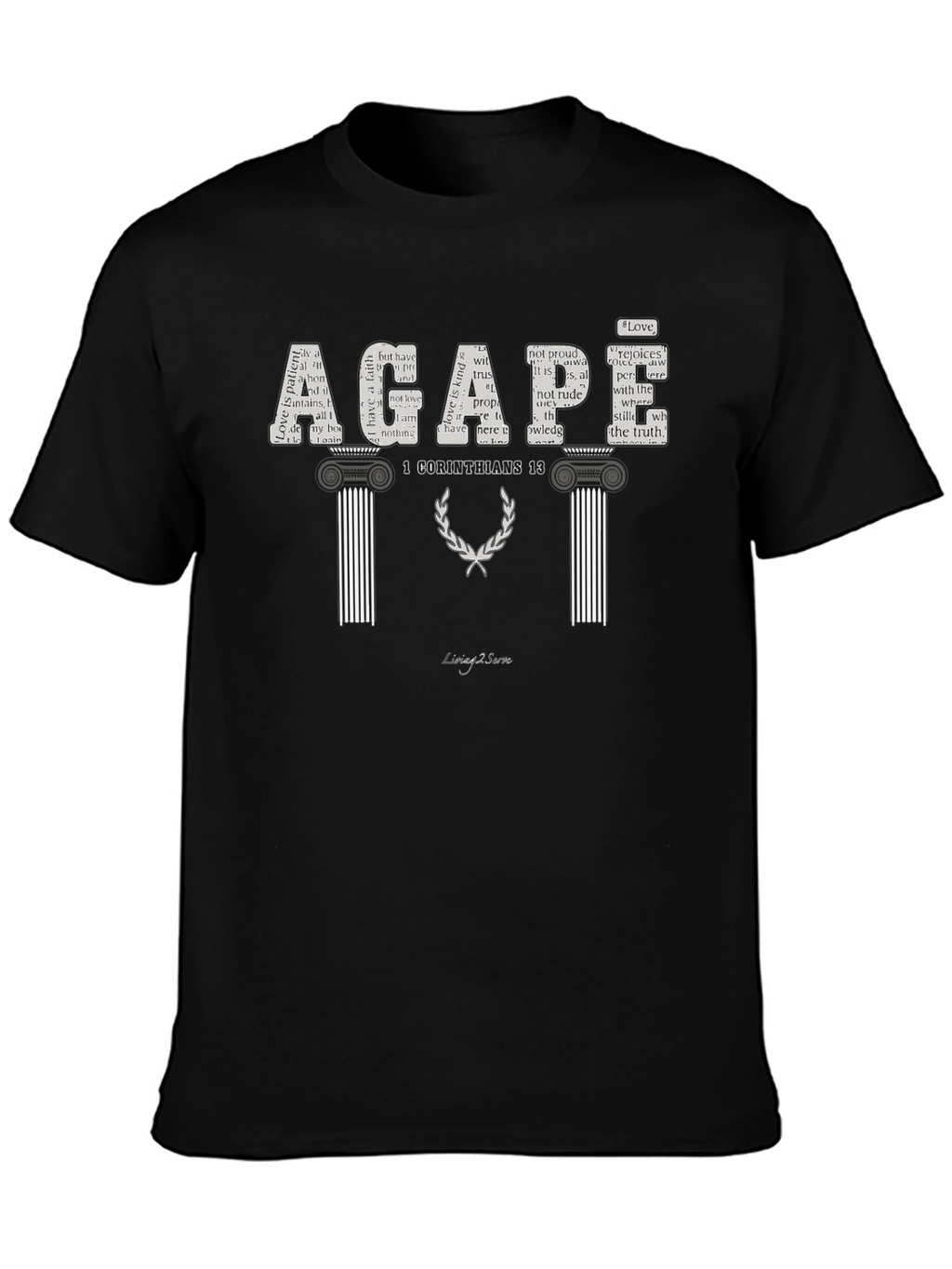 Agape 1 Corinthians 13 Graphic T-Shirt