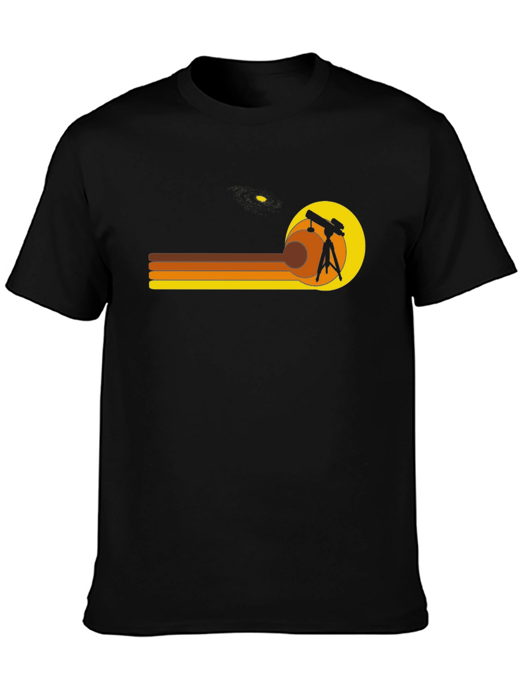Retro Astronomy Telescope Graphic T-Shirt