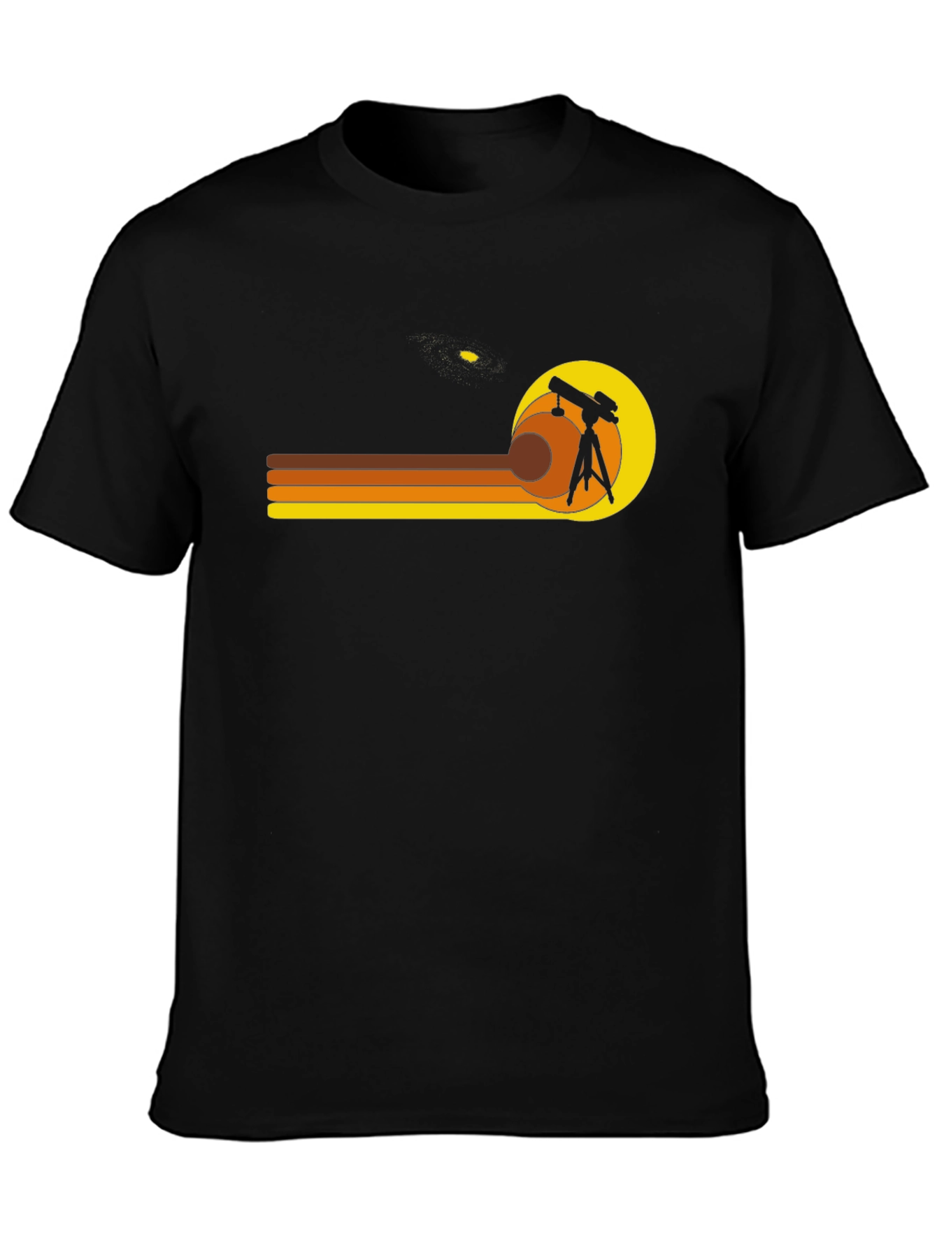 Retro Astronomy Telescope Graphic T-Shirt