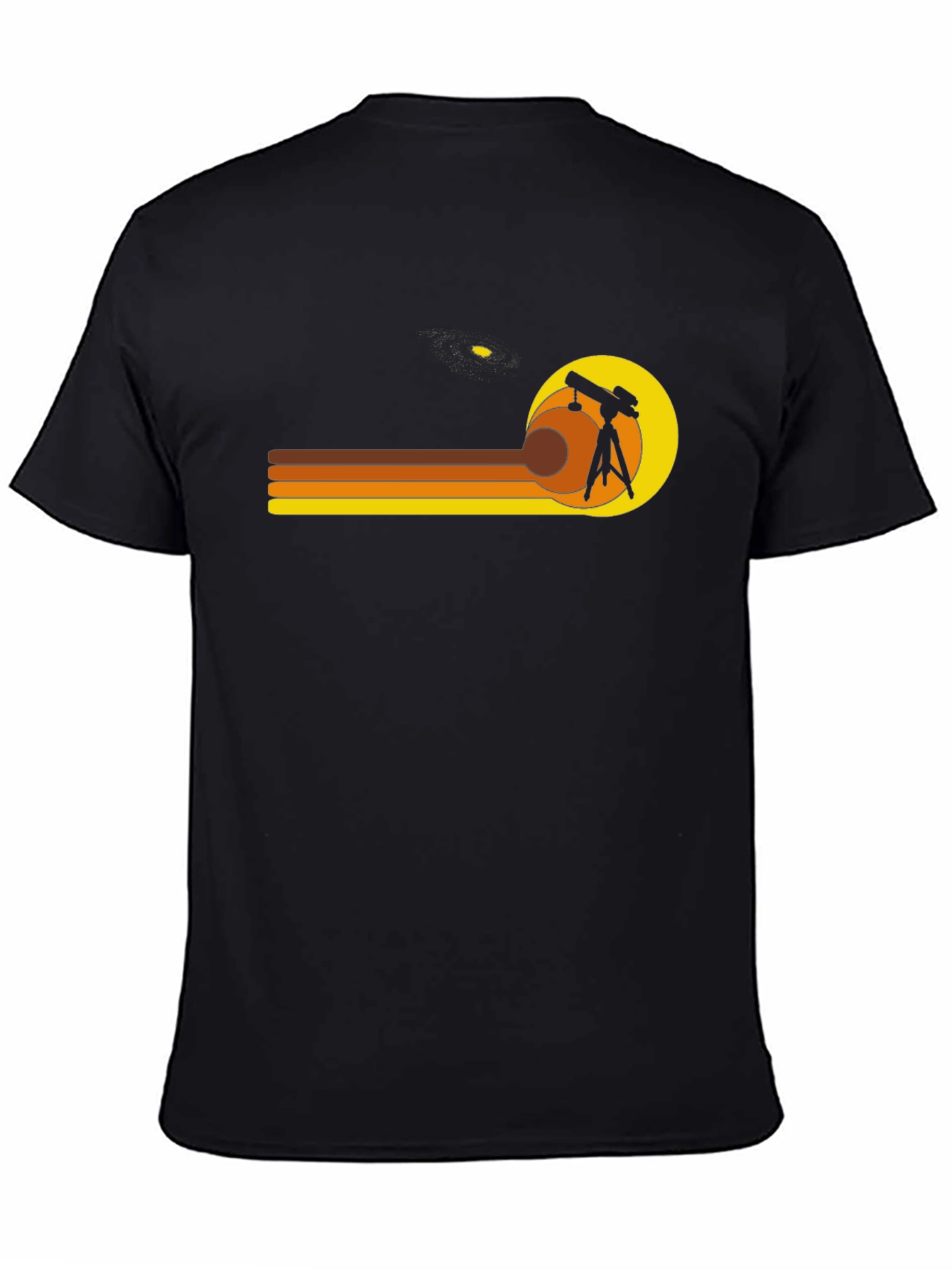 Retro Astronomy Telescope Graphic T-Shirt