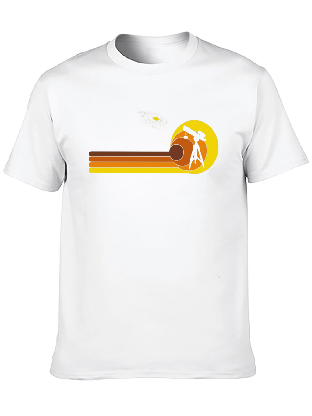 Retro Astronomy Telescope Graphic T-Shirt