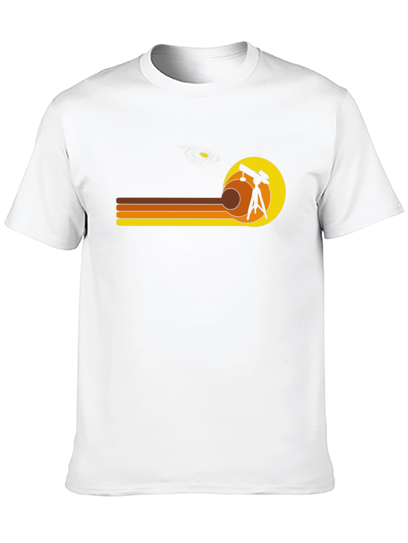 Retro Astronomy Telescope Graphic T-Shirt