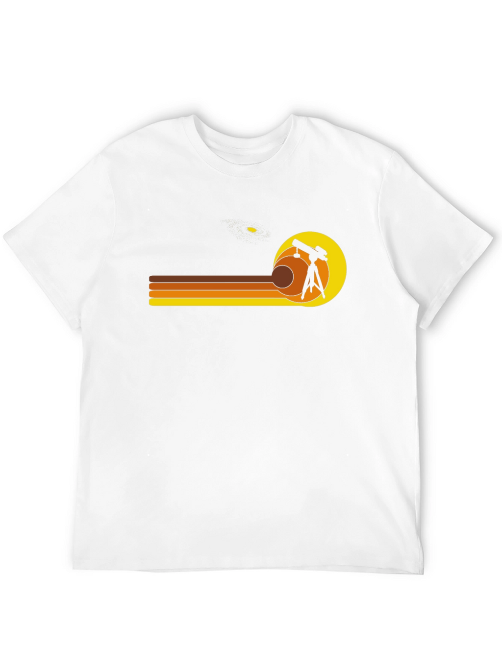 Retro Astronomy Telescope Graphic T-Shirt