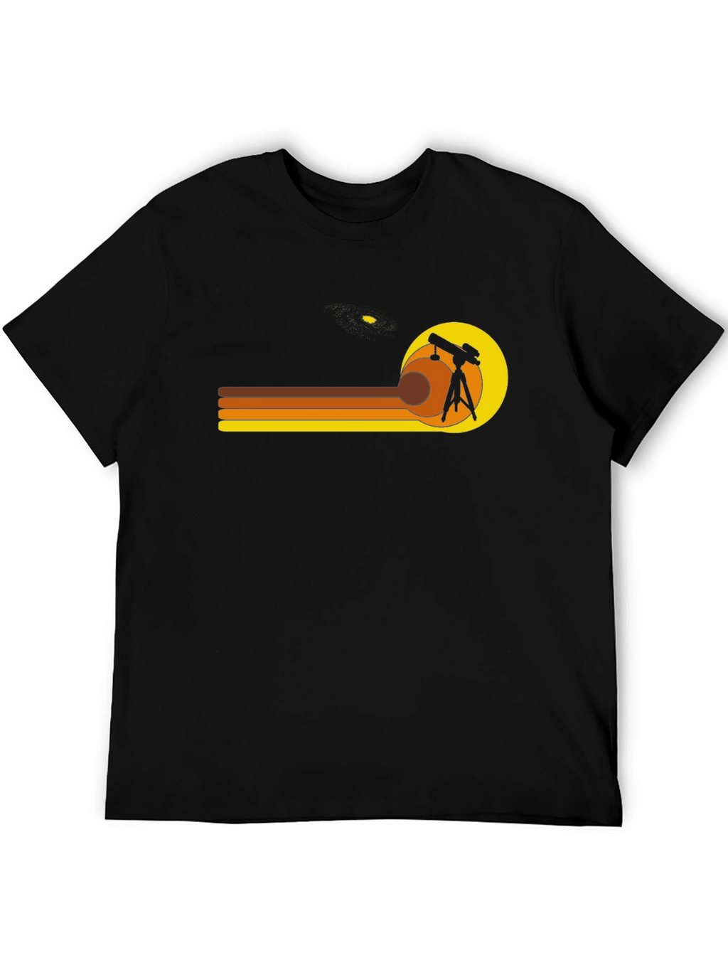 Retro Astronomy Telescope Graphic T-Shirt