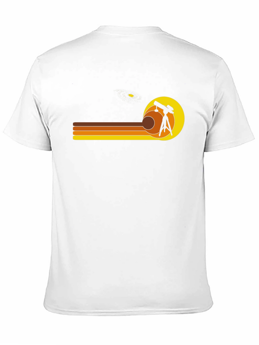 Retro Astronomy Telescope Graphic T-Shirt
