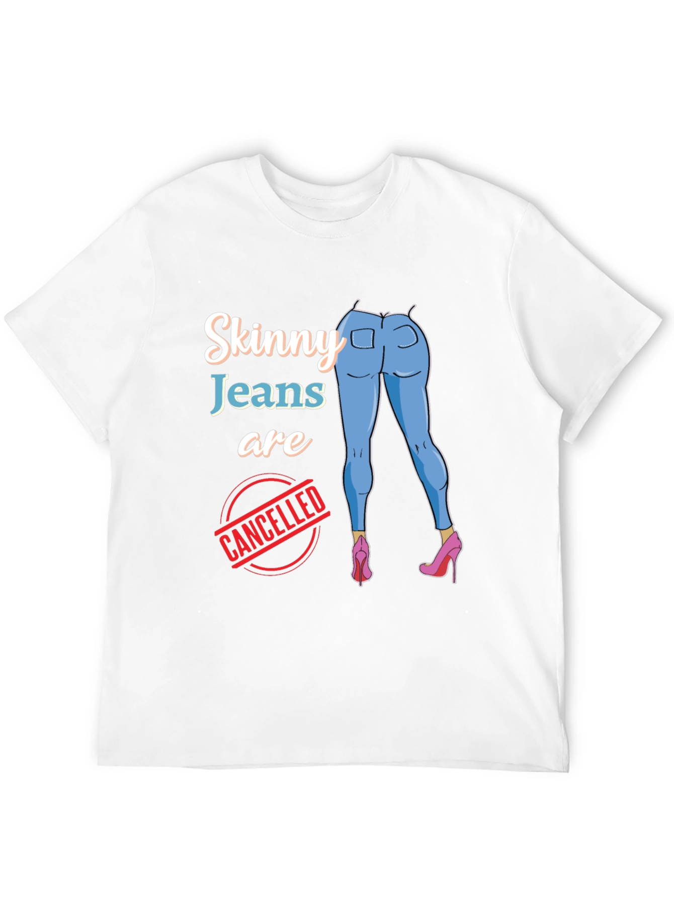 Skinny Jeans Canceled Graphic Tee