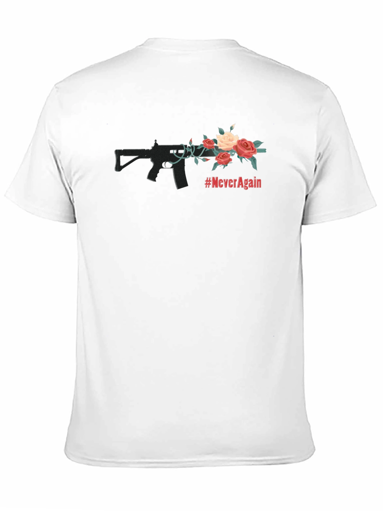 Never Again Black Graphic Tee