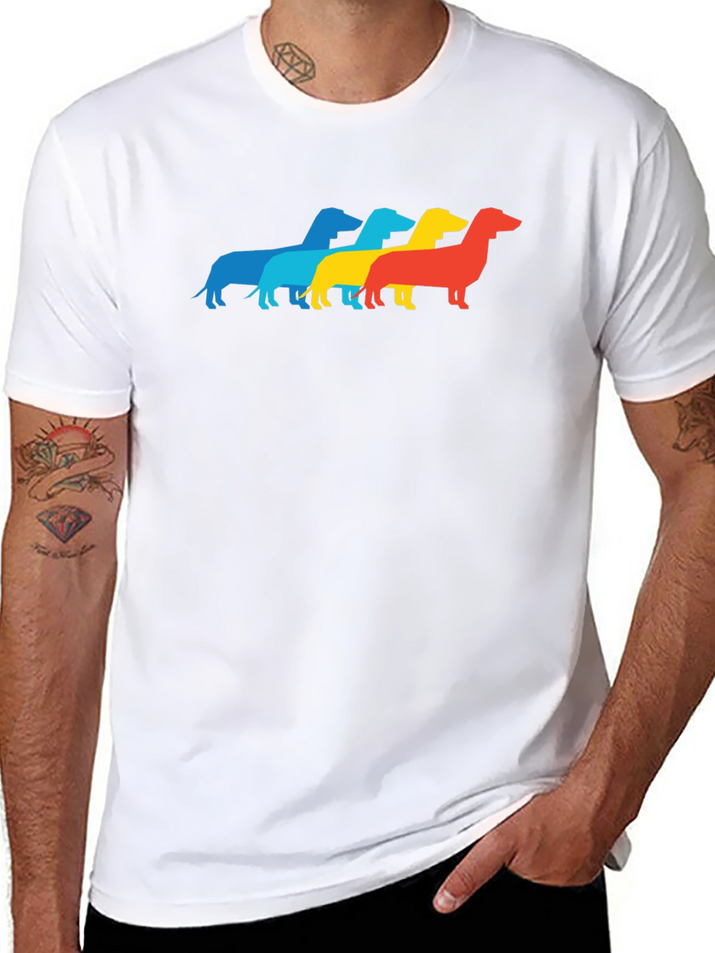 Retro Dachshund T-Shirt - Pop Art Wiener Dog Tee