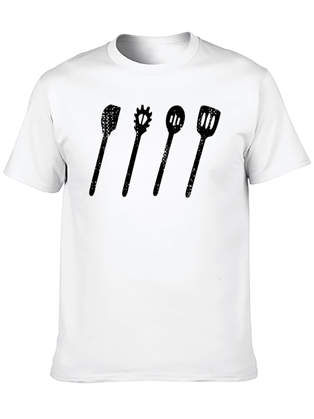 Chef Utensil Graphic Tee - Black Casual T-Shirt
