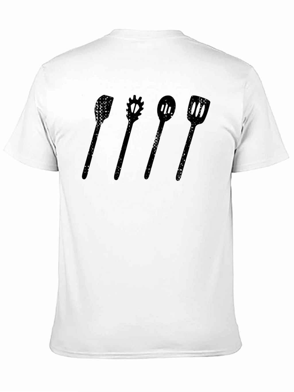 Chef Utensil Graphic Tee - Black Casual T-Shirt