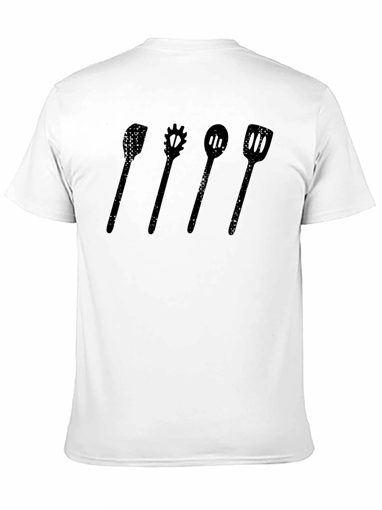 Chef Utensil Graphic Tee - Black Casual T-Shirt