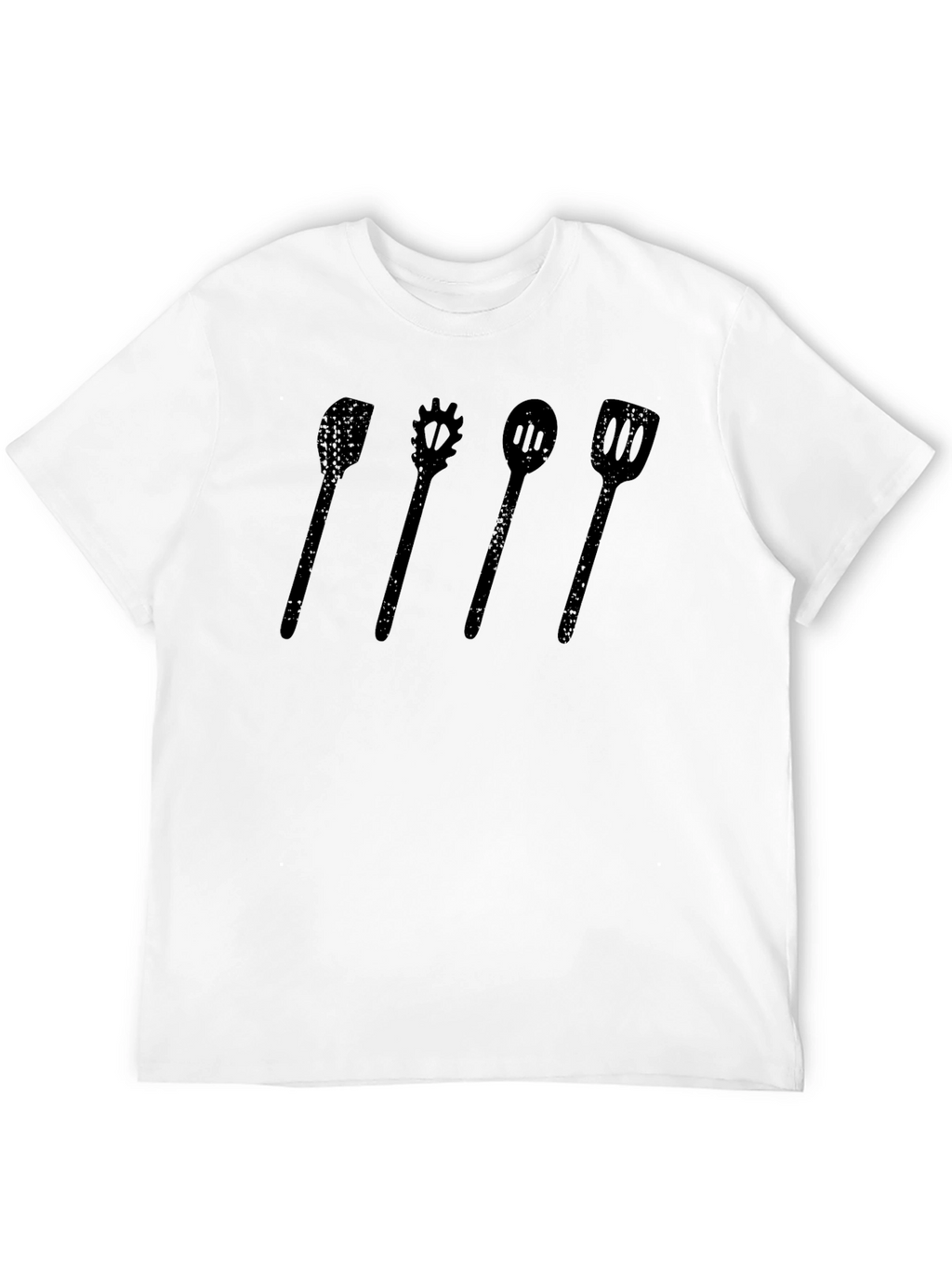 Chef Utensil Graphic Tee - Black Casual T-Shirt