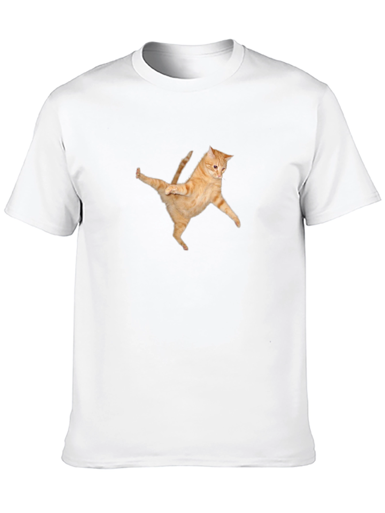 Dancing Cat Graphic Tee - Unique Style