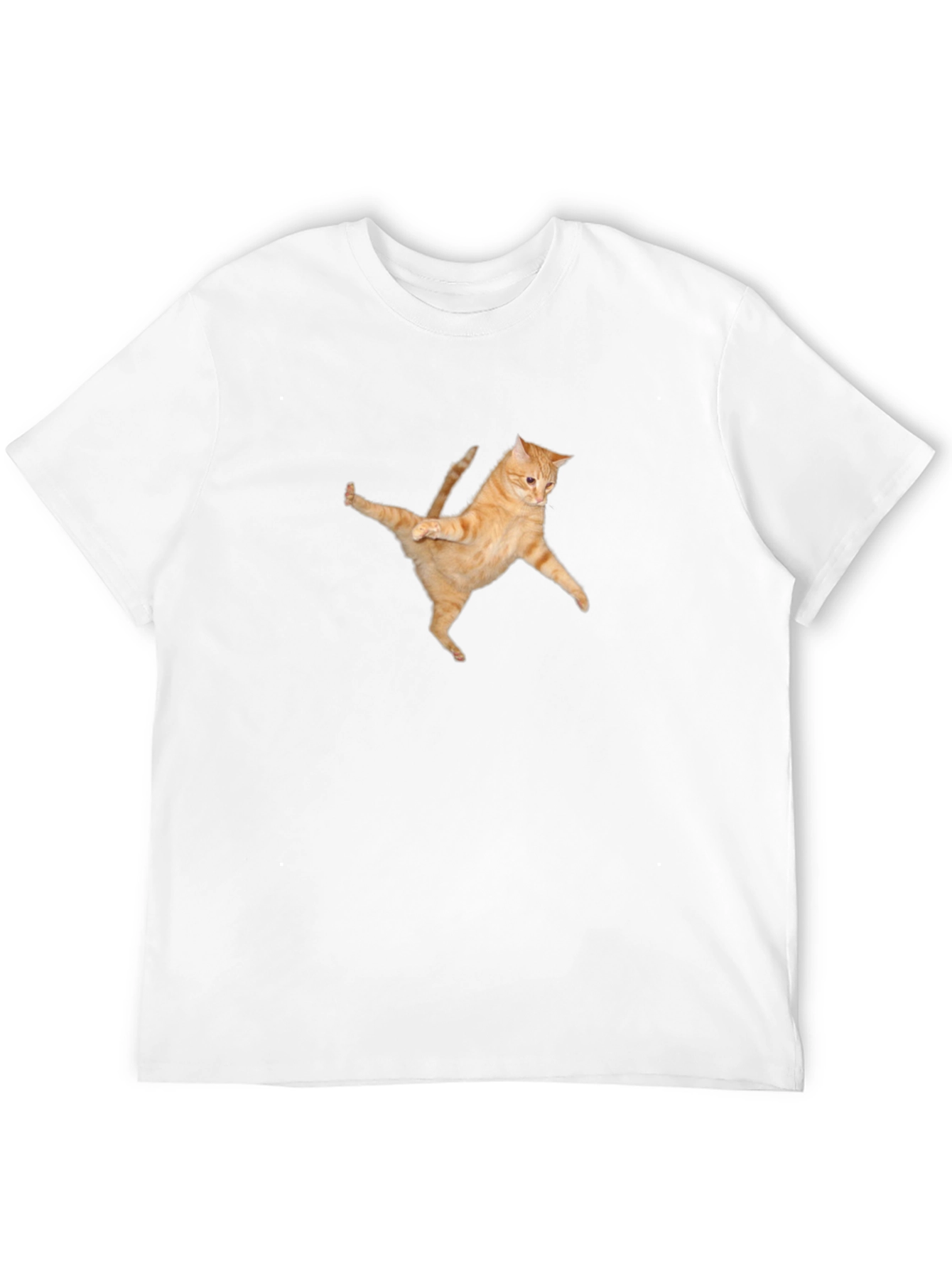Dancing Cat Graphic Tee - Unique Style