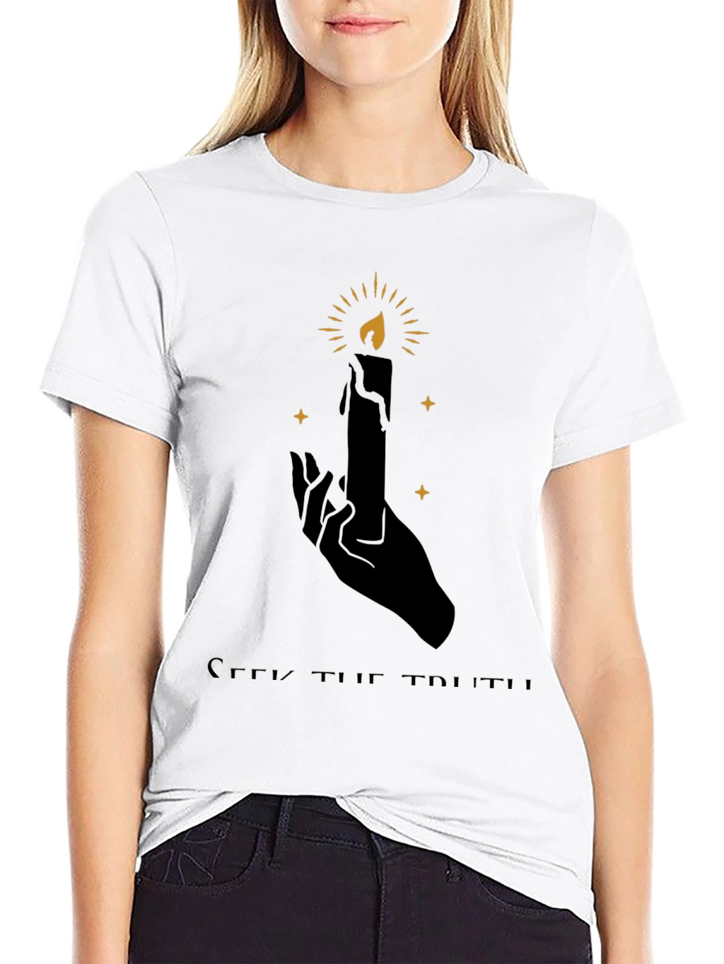 Seek The Truth Candle Graphic Tee