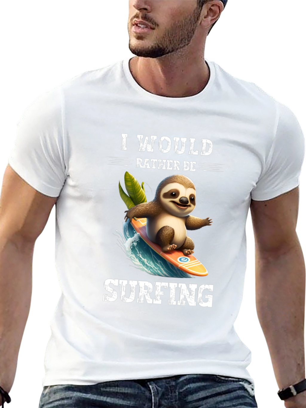 Sloth Surfing T-Shirt
