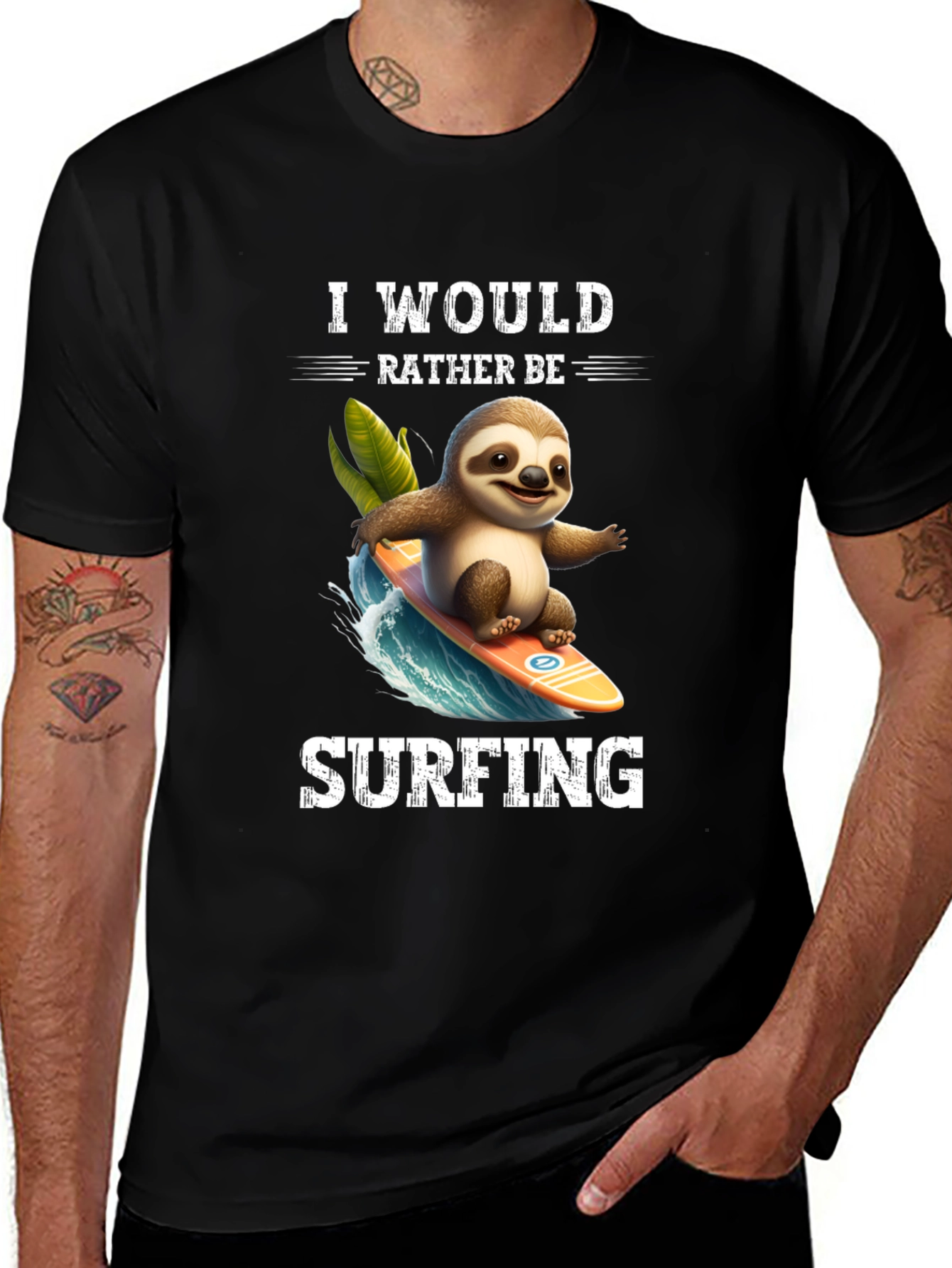 Sloth Surfing T-Shirt