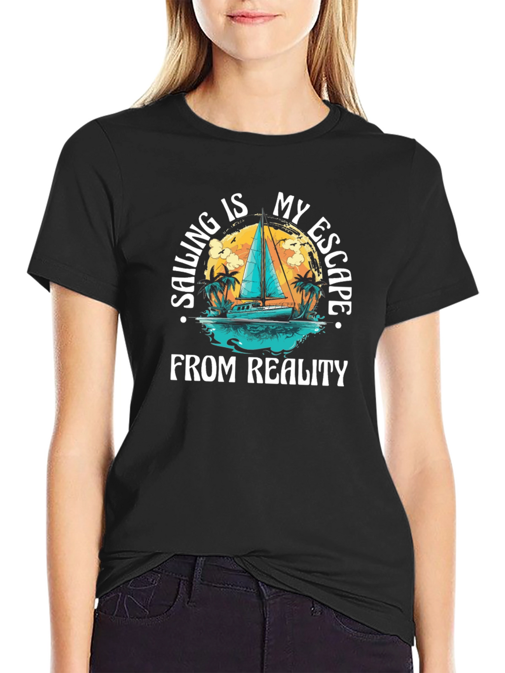 Sailing Escape Graphic T-Shirt