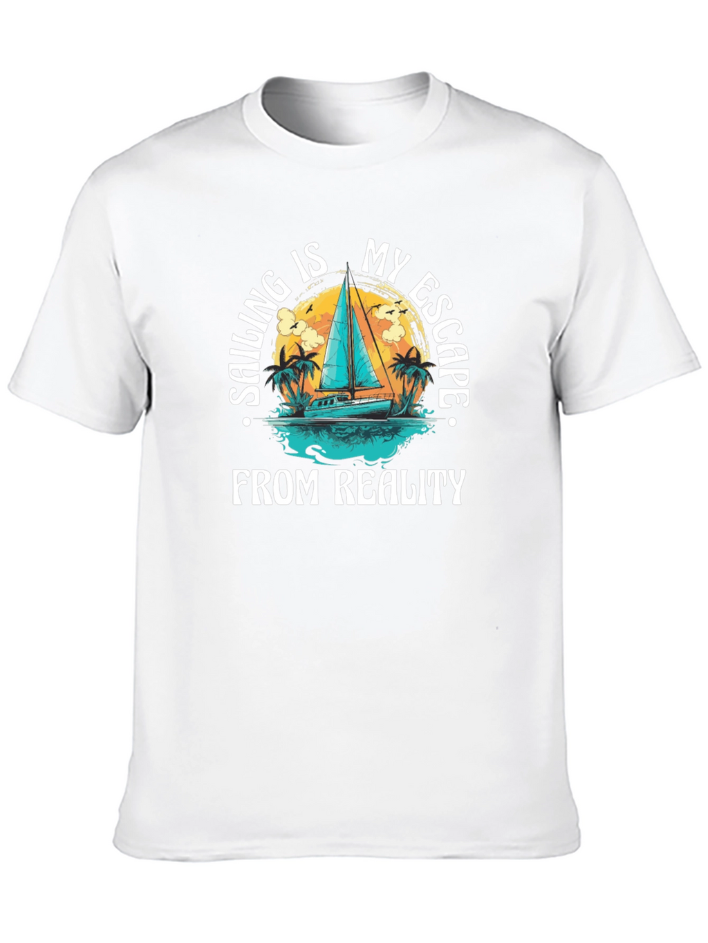 Sailing Escape Graphic T-Shirt