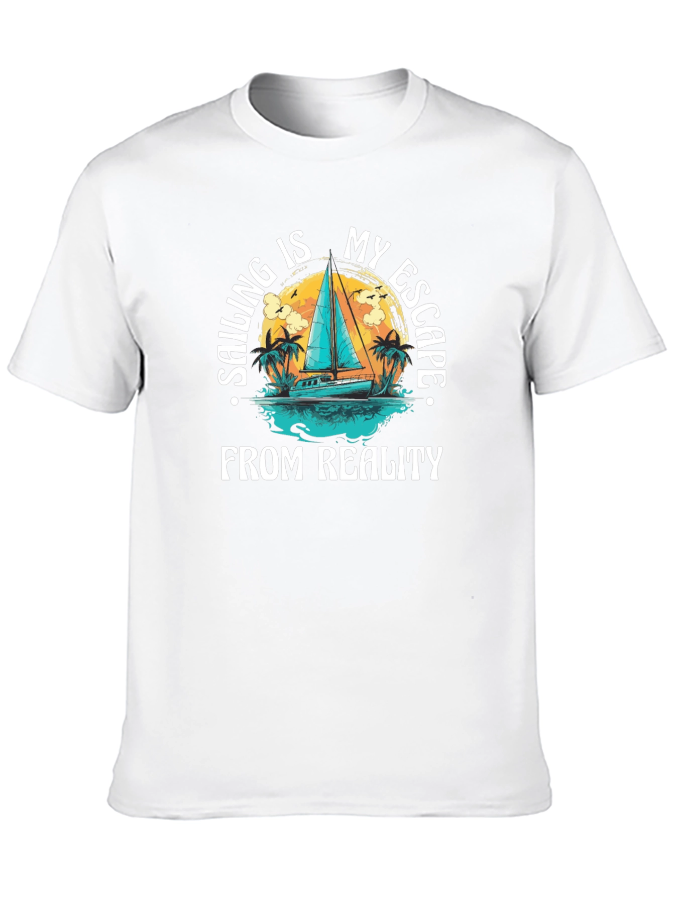 Sailing Escape Graphic T-Shirt