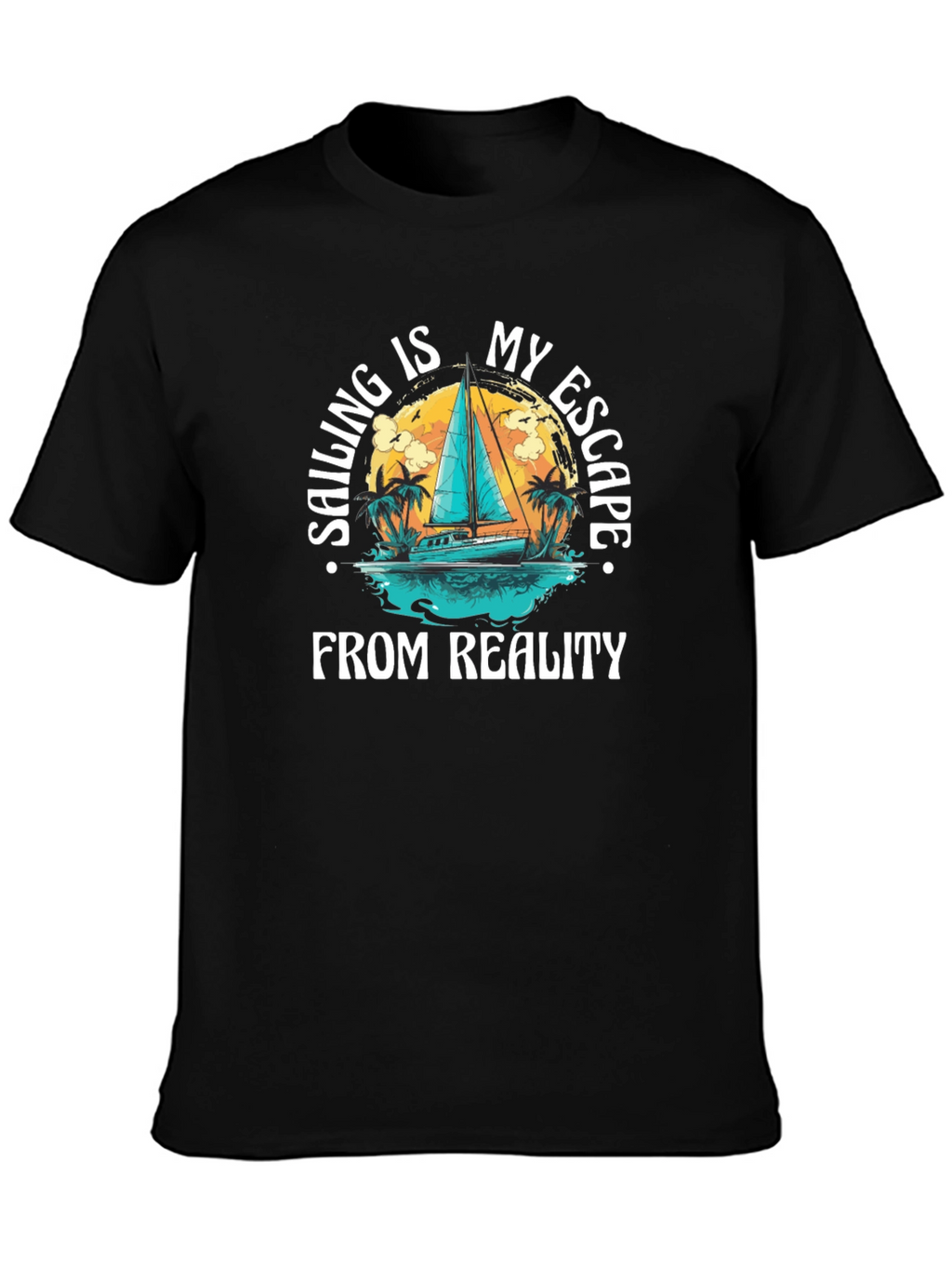 Sailing Escape Graphic T-Shirt