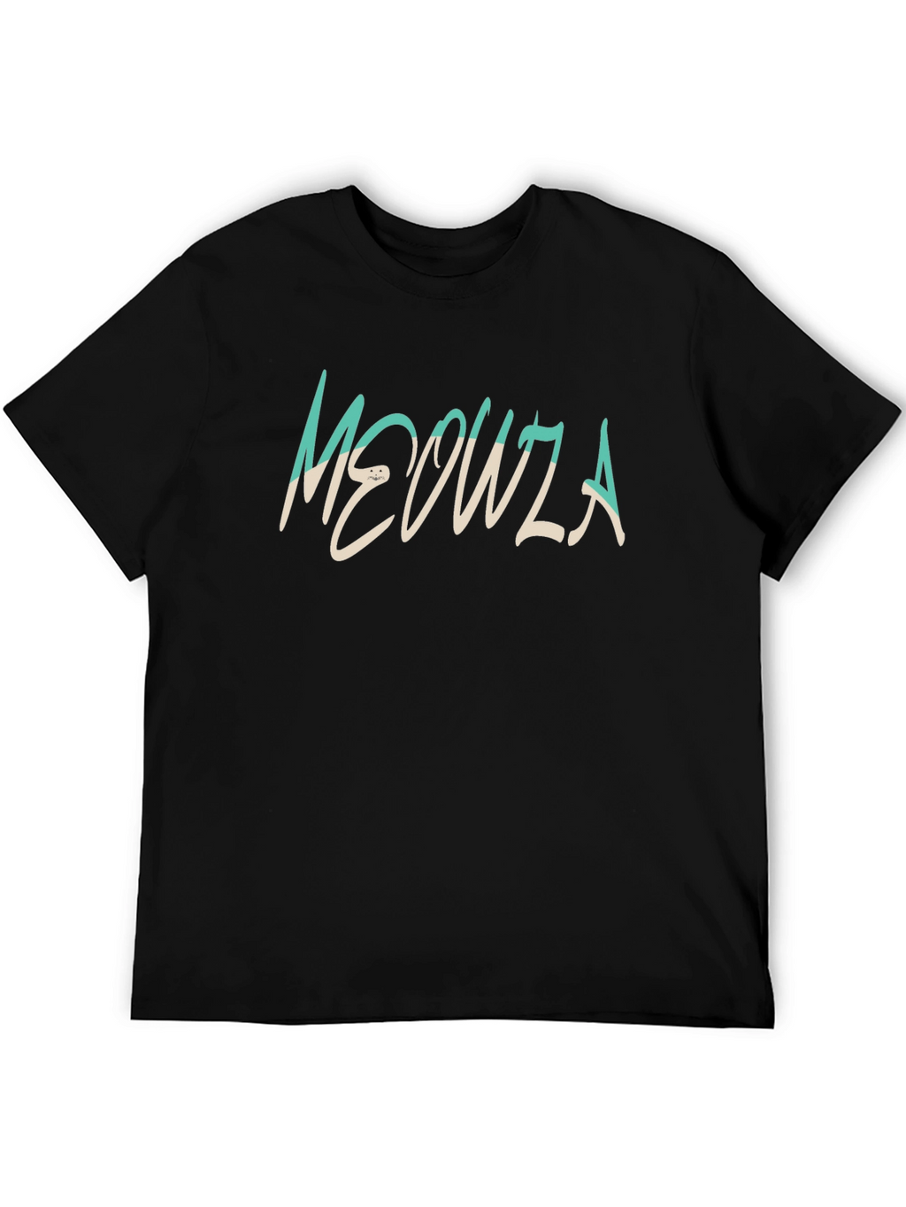 Meowza Graphic Tee - Black Cotton Comfort