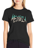 Meowza Graphic Tee - Black Cotton Comfort
