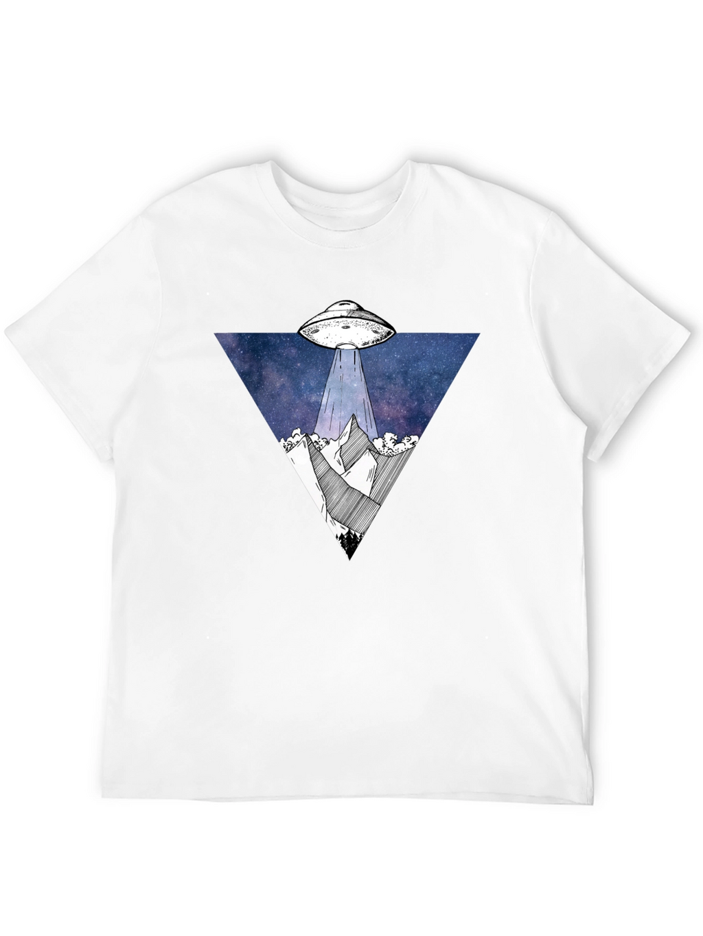 UFO Abduction T-Shirt - Cosmic Mountain Design