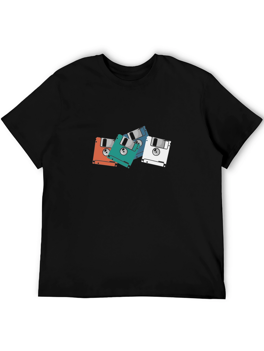 Retro Floppy Disk Graphic T-Shirt