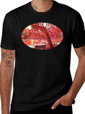Park Scene Graphic Black T-Shirt