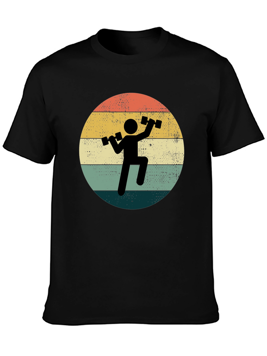 Retro Gym T-Shirt - Weightlifting Design