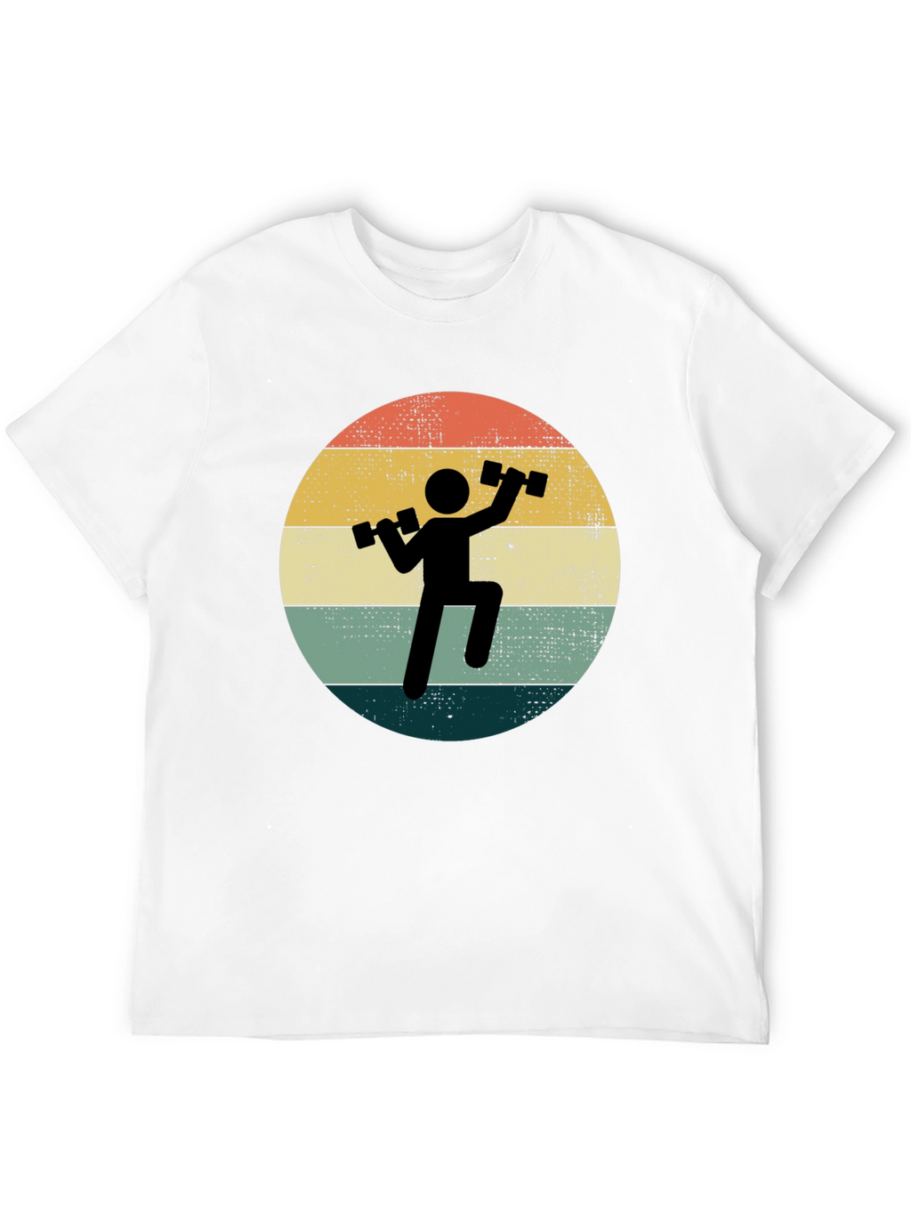 Retro Gym T-Shirt - Weightlifting Design