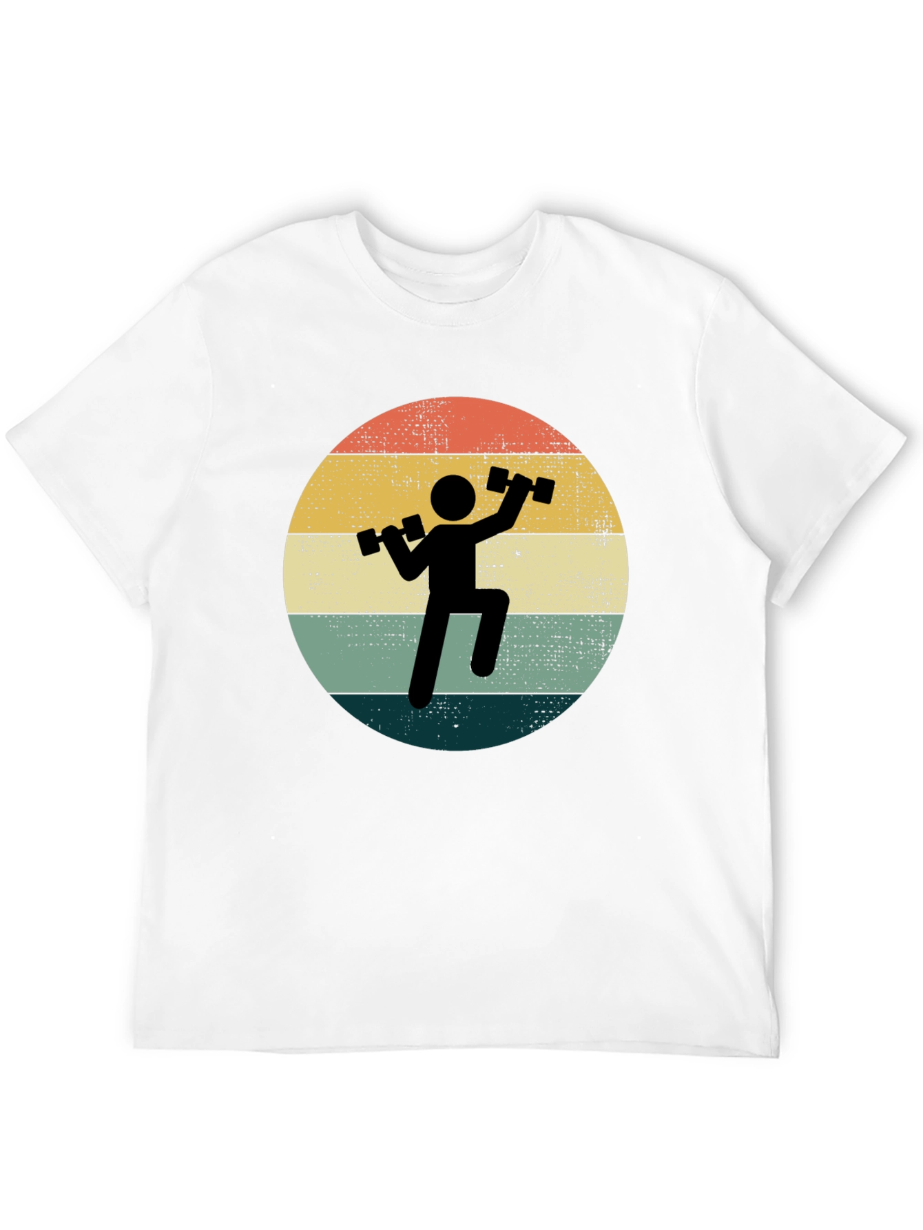 Retro Gym T-Shirt - Weightlifting Design