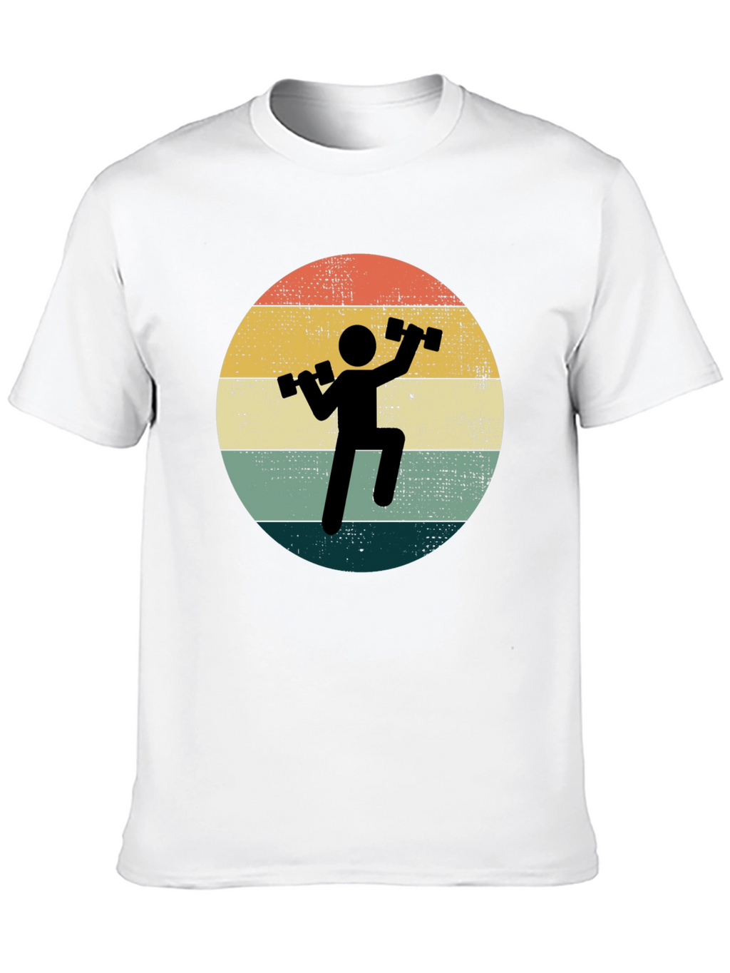 Retro Gym T-Shirt - Weightlifting Design