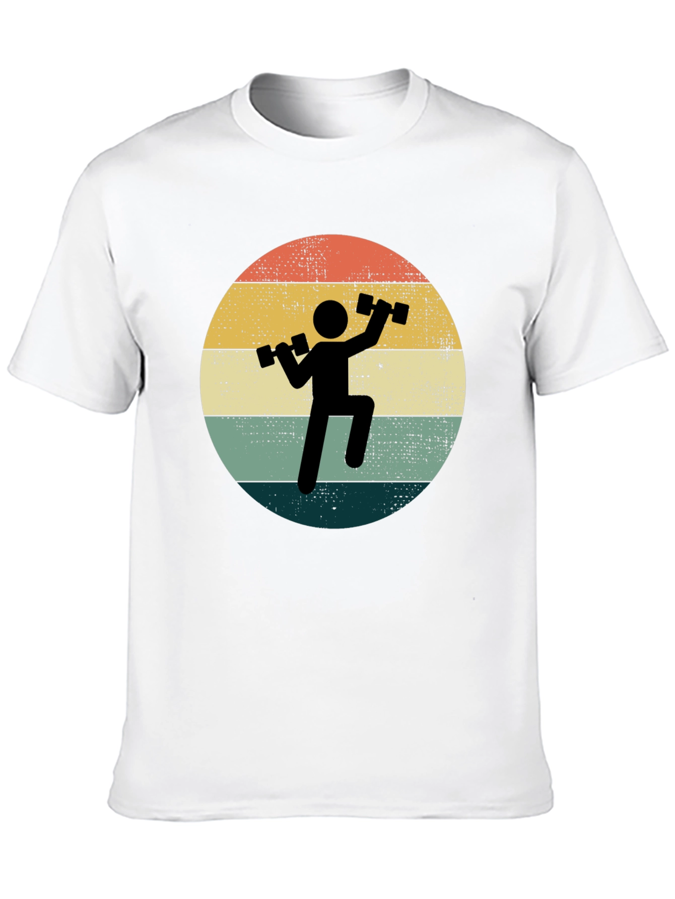Retro Gym T-Shirt - Weightlifting Design