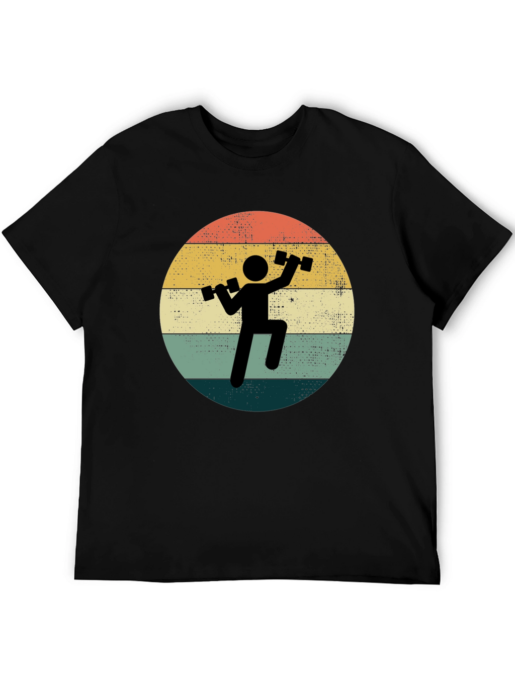 Retro Gym T-Shirt - Weightlifting Design