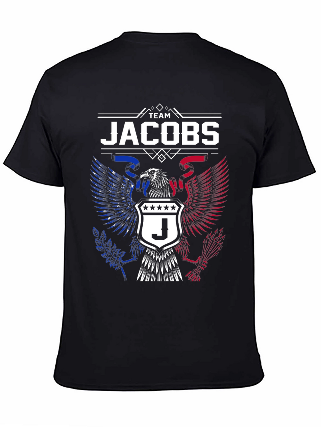 Team Jacobs T-Shirt | Patriotic Eagle Design